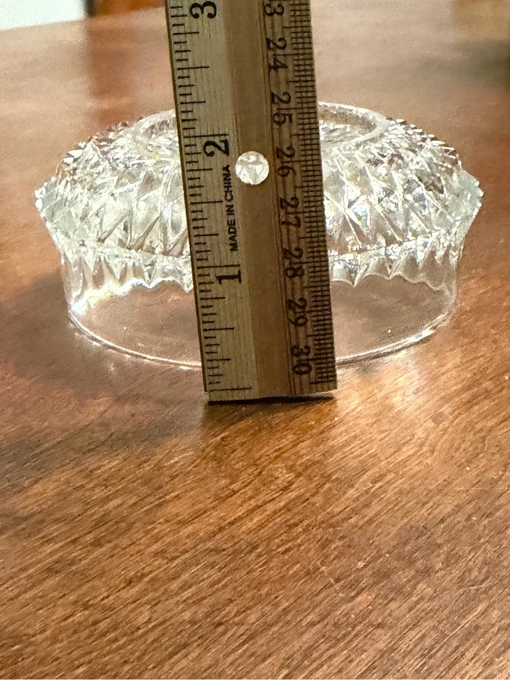 Set of 2 crystal Trinket dishes